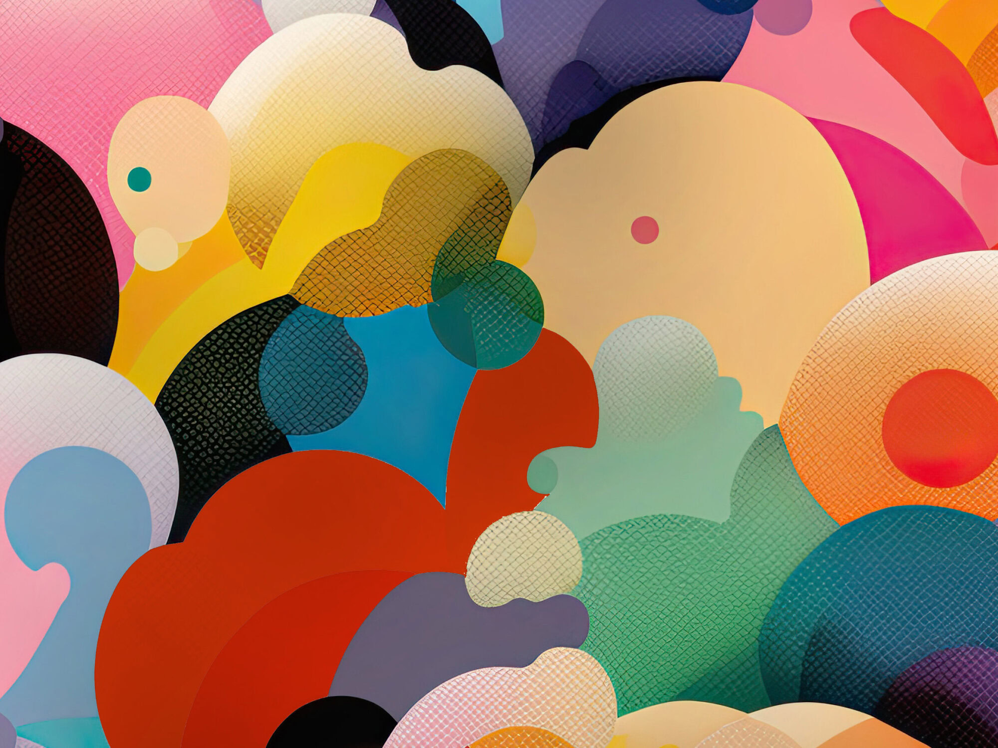 ai generated illustration of tiny people series, sharing thought