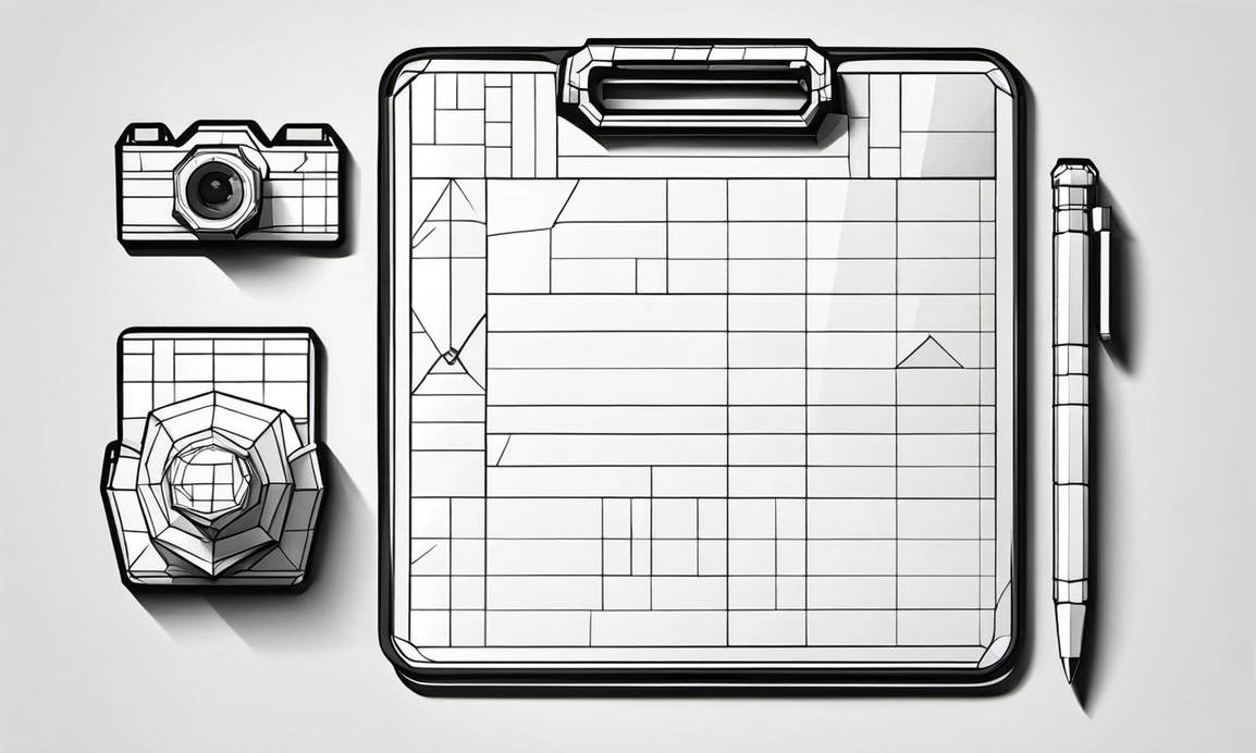 Clipboard Cameras Pens Crew List
