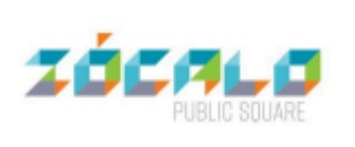 Zócalo Public Square logo with geometric, multicolored letters in blue, green, orange, and gray on a white background. The words Public Square are in gray beneath the main logo text.